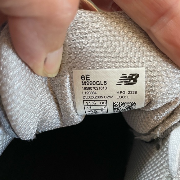 Brand new New Balance version 6 Made in America Mens 990 size 11 1/2 6E. - Picture 4 of 4